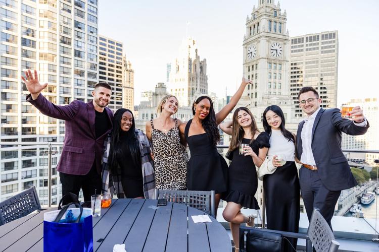 Chicago Star Media X Trump Hotel Chicago, in center is Ashlea Hearn, Star Marketing Manager (Photo by Juan Alvarado)