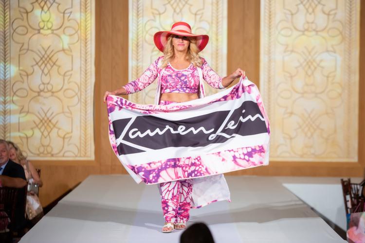 Tina Gravel proudly wearing Lauren Lein Ltd.