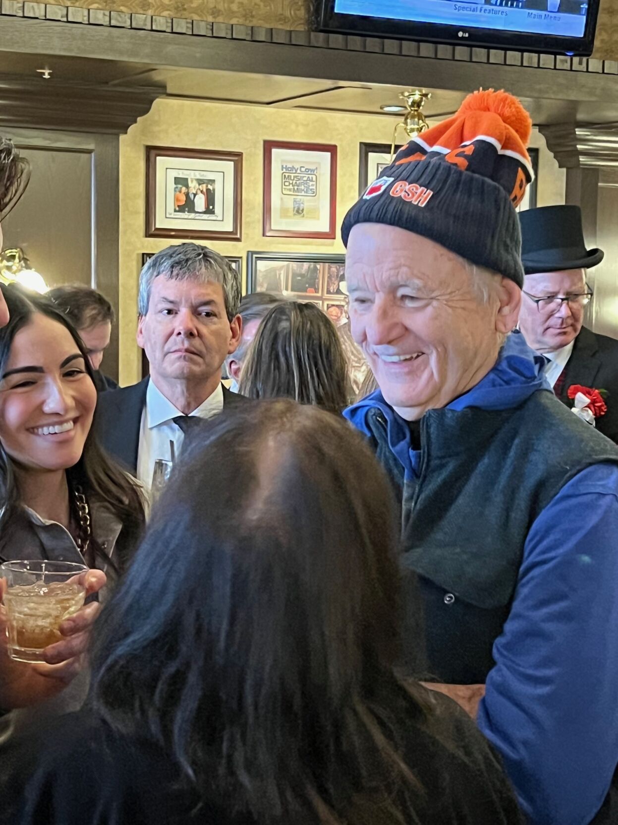 Bill Murray took photos and mingled with guests at the event. (Photo by Candace Jordan)