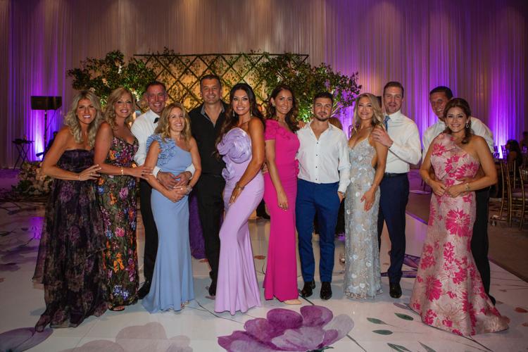 (L to R) Gina Elstrom, Helen Kalantzis, Dan Farrell, Michelle Farrell, Ned Nikolic, Shanna Nikolic, Roxanna Aleksic, Ivan Aleksic, Nicole Klinger, John Klinger, Tim Giegerich and Marcela Giegerich. (Photo by Gosia Matuszewski/ Rishi Productions)