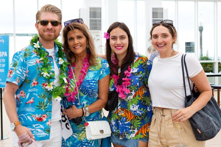 Sylvia supporting a PAWS Chicago event with Jake Hamilton, her daughter Magali Blasdell and Adina Klein. (Photo by Claire Demos Photography)