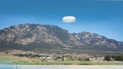 This image is an artistic interpretation of a 2022 incident potentially involving unidentified anomalous phenomena (UAP) reported near Colorado Springs, Colorado. This image is derived from the first-hand narrative description contained in “FBI-UAP-D002...