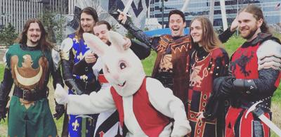 The Easter bunny meets the midievil era at the annual Maggie Daley Park egg hunt. Photo courtesy Maggie Daley Park