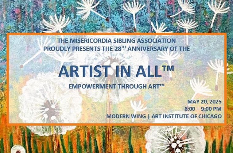 Misericordia's "Artist in All" show returns to the Art Institute, May 20.