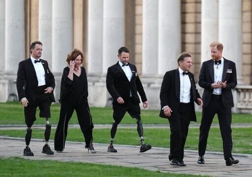Harry attended a fundraising evening for his Invictus Games for wounded veterans in London