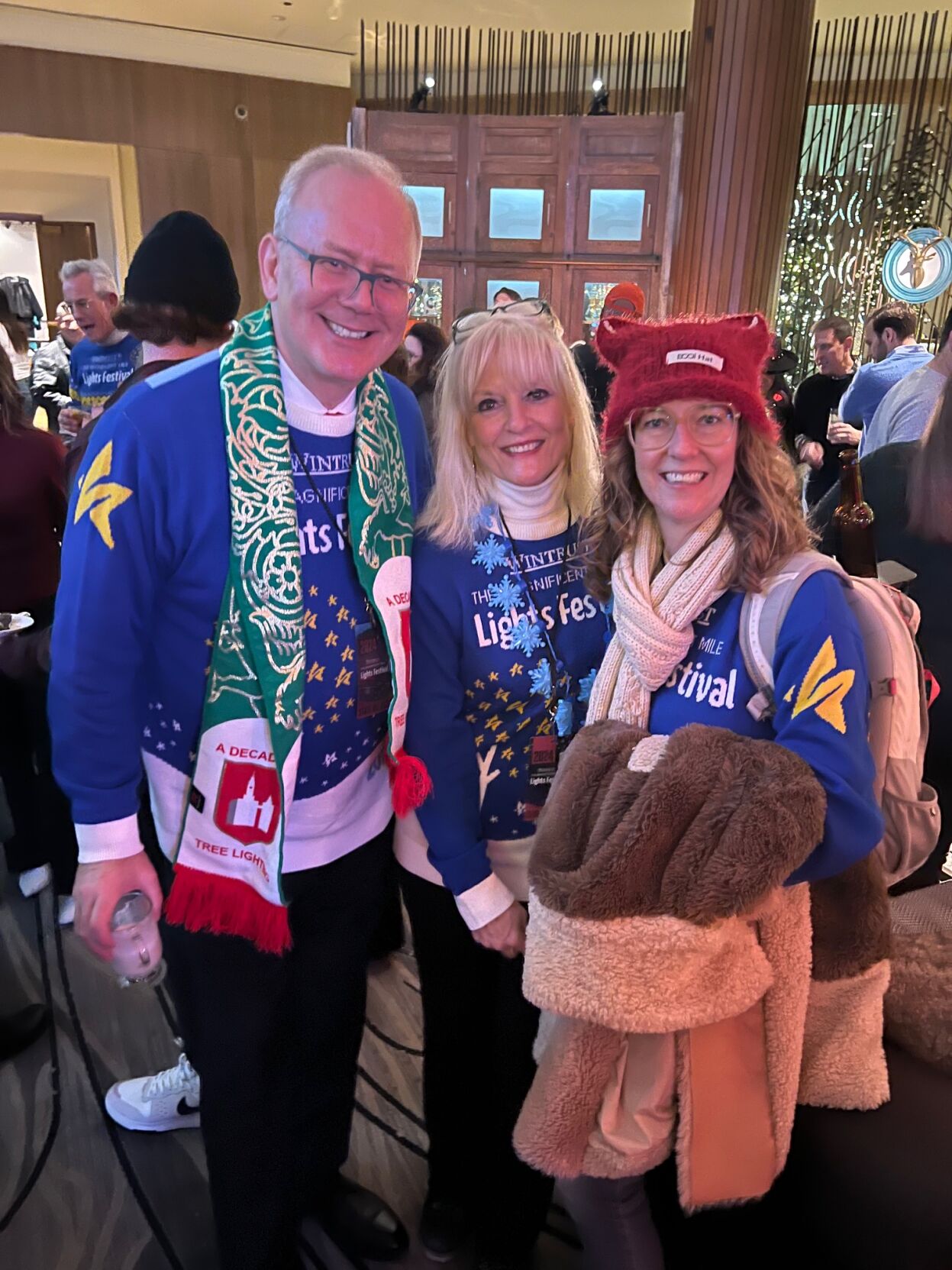 Grant DePorter, Gail Spreen and friend. (Photo by Candace Jordan)