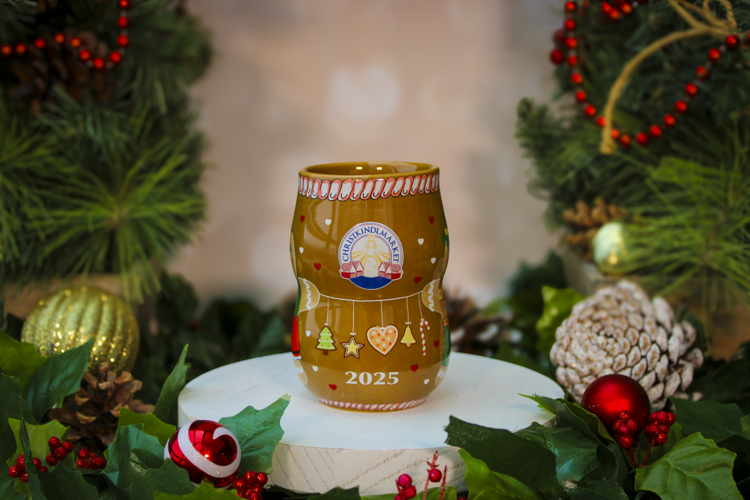 New gingerbread mug will appear at this year's Christkindlmarket. (Photo by Michael Miltenberger)