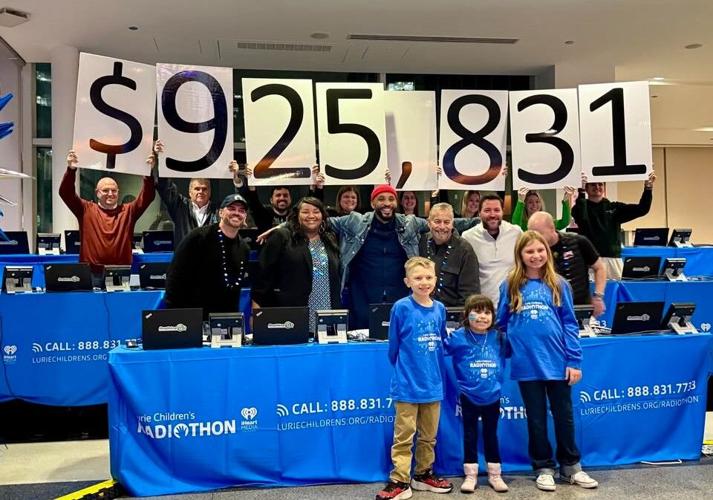Darvin and team helped raised $925,831 for Lurie Children's Radiothon.