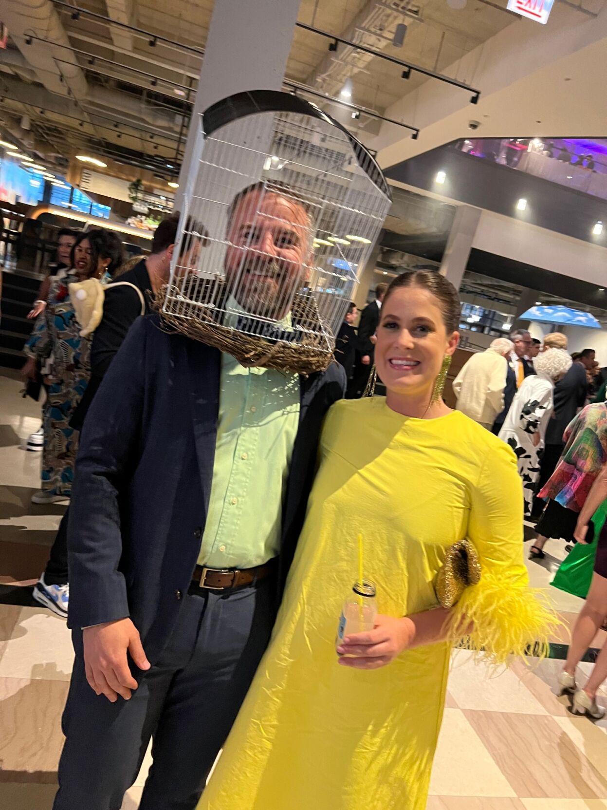 John Walcher having fun with the event's dress code. (Photo by Candid Candace Jordan)