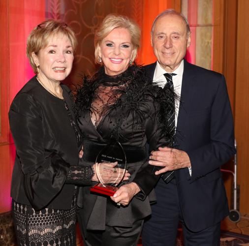 Honoree Kathy Piccone with Peg and Steve Lombardo.