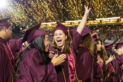 ASU undergraduate commencement on May 6, 2024 at the Mountain America Stadium in Tempe. (Photo by Chris Goulet/Arizona State University)