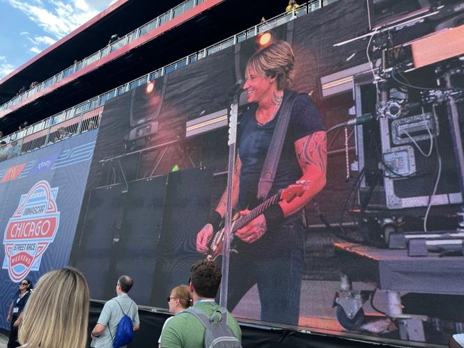 Keith Urban performed at NASCAR on Sunday, July 7. (Photo Candace Jordan)