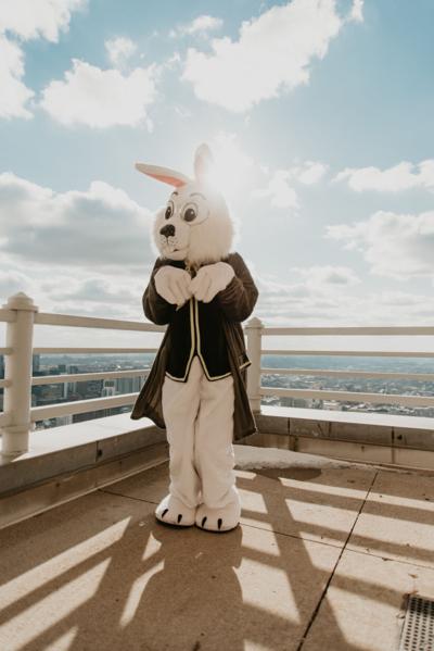 After two years, The 900 Shops' beloved Easter Bunny hops back for visits.