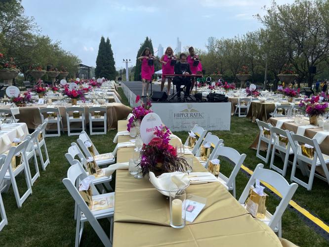 Beautiful event set-up in Maggie Daley Cancer Survivor's Garden. (Photo | Candace Jordan)