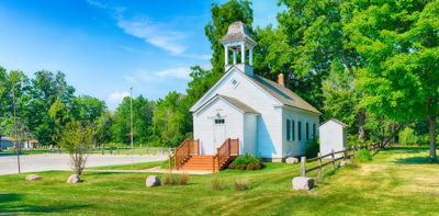 An open house at the Churchville Schoolhouse is part of the Elmhurst History Museum's summer series offerings. (Photo courtesy of Elmhurst History Museum)