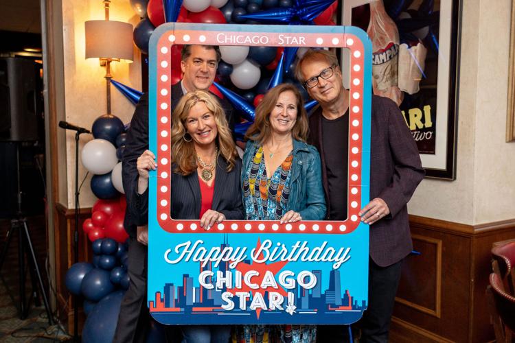 Catie Keogh and Dave Anderson with Sally Schwartz and Reid Brody.