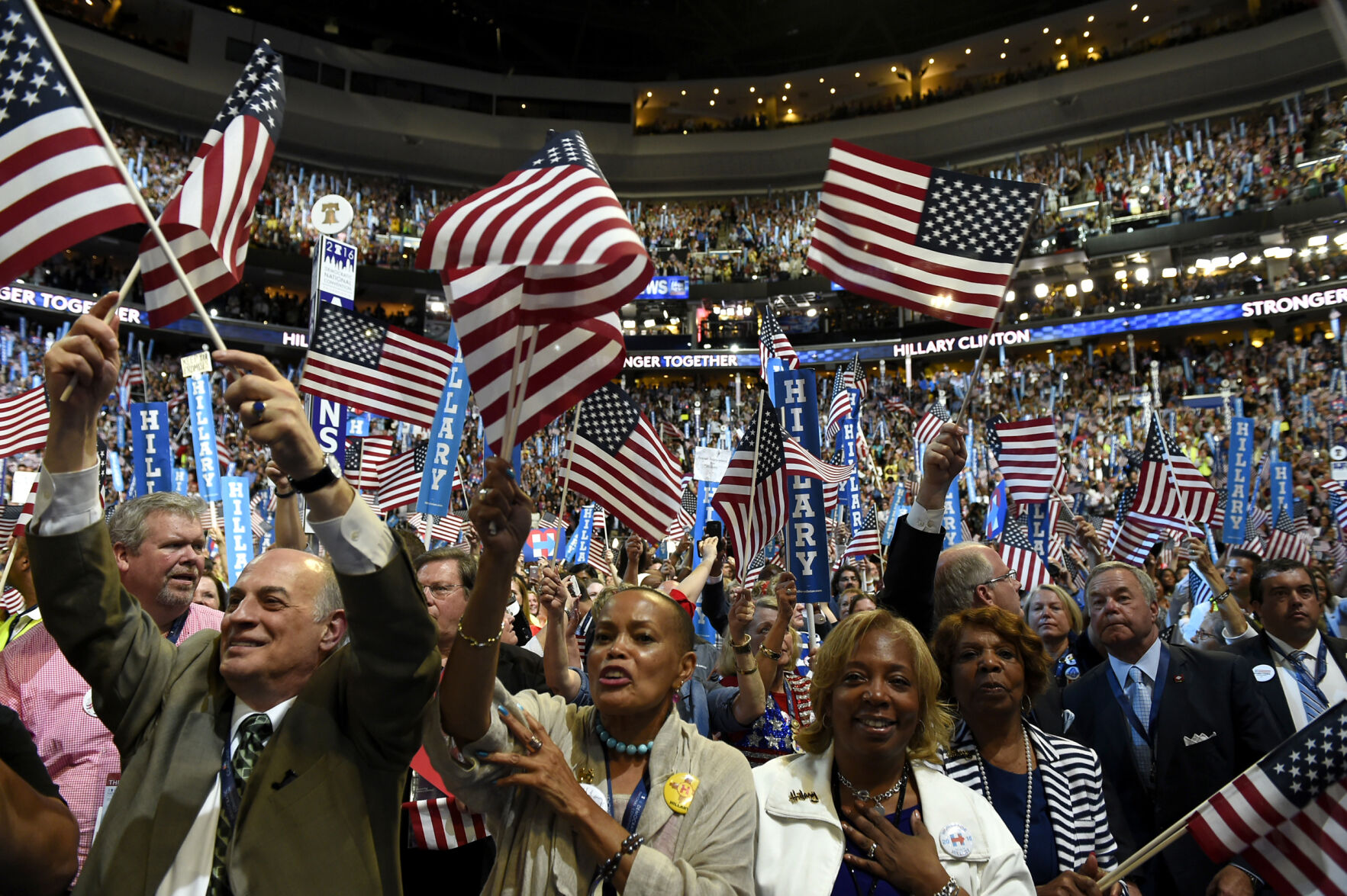 The 2024 Democratic National Convention will be held in Chicago. (Photo from 2016 in Philadelphia)
