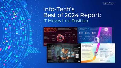 Info-Tech Research Group's "Best of 2024 report" highlights IT’s focus on foundational improvements in AI, cybersecurity, data quality, and workforce strategies over the past year, positioning organizations to thrive in an era of exponential technologie...