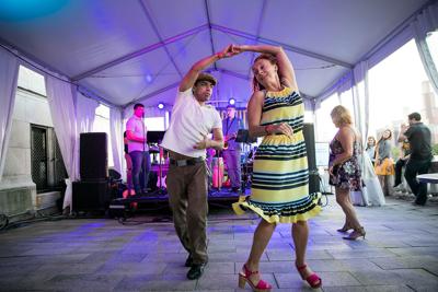 Guests grooved to latin music at the Salsa Party. Photo courtesy the Shedd Aquarium