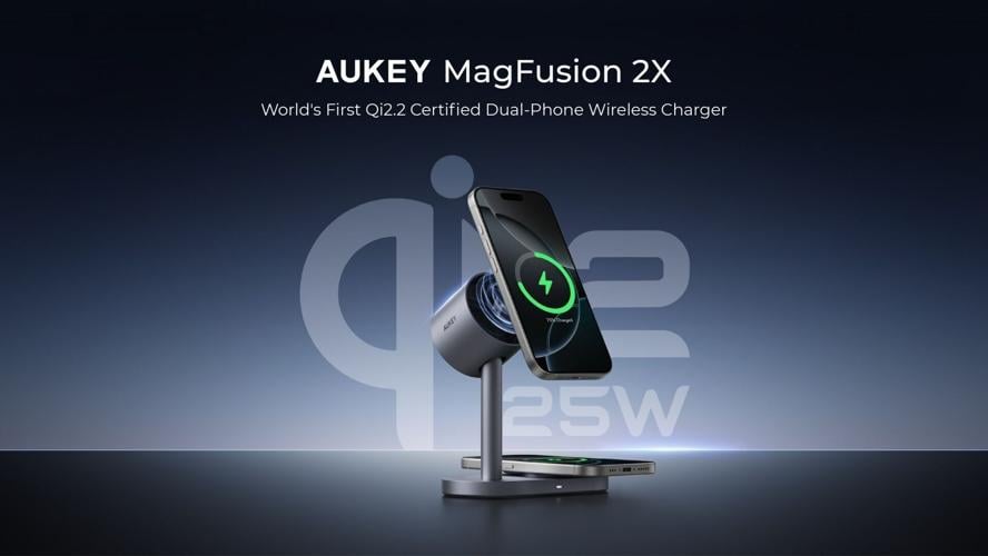 AUKEY's first Qi2.2 wireless charger — MagFusion 2X