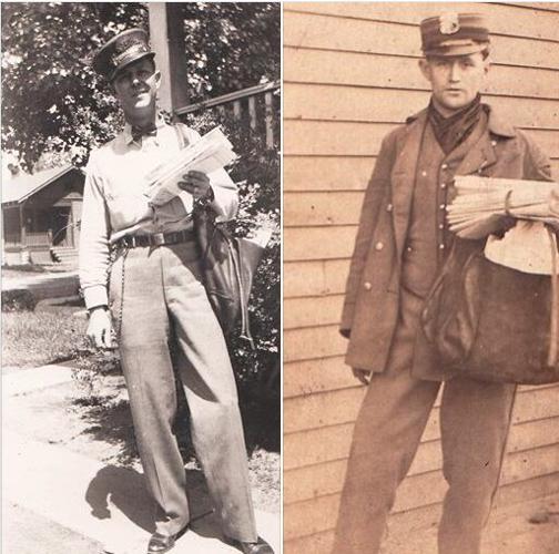 My dad (L) Richard J. Collins, and my grandpa, Richard S. Collins, both mailmen.