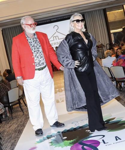 Chef Art Smith and Candace Jordan wearing Macy's MyStylist in finale segment. (Photo by Mila Samokhina)