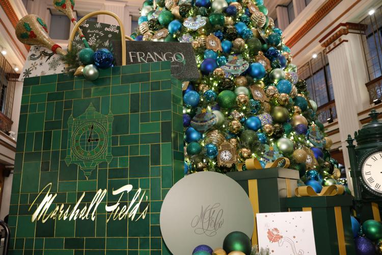 A view of decorations on display before Macy's State Street Holiday Celebrations Opening Nov. 01. (Photo by Jeff Schear/Getty Images for Macy's, Inc.)