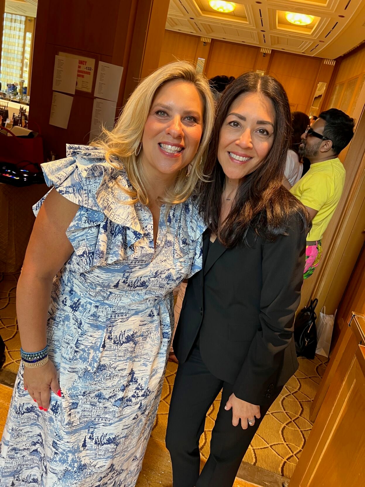 Co-chair Sharyl Mackey with Monica Canellis.