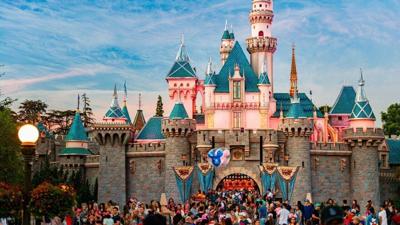 Disney castle in Disneyland