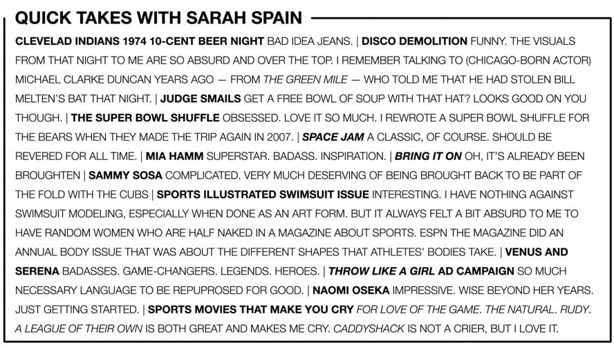 Quick takes with Sarah Spain