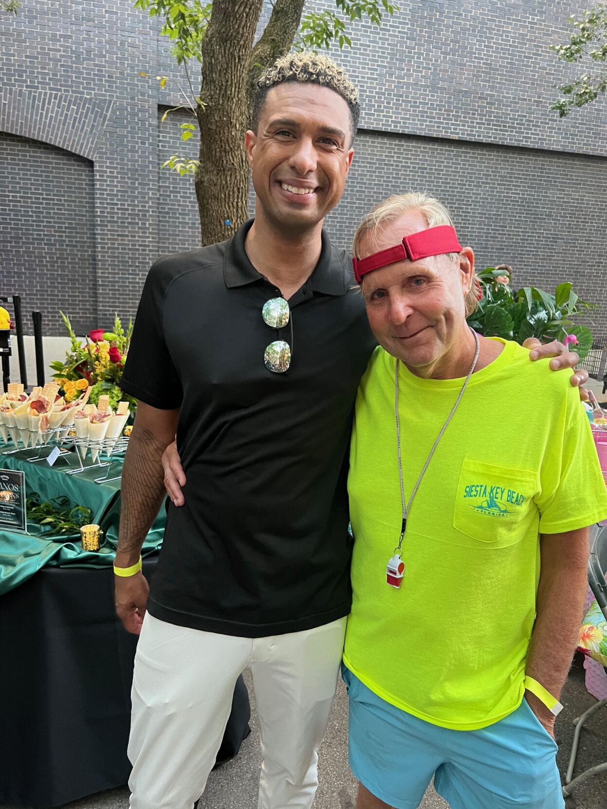 Scott Bobek (R) and friend.