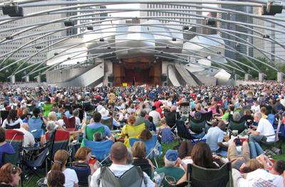 (Wikimedia Commons photo- Pritzker Pavilion on Beethoven's 9th Day)