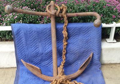 This historic anchor might once have belonged to Cap Streeter. Photo courtesy Gail Spreen