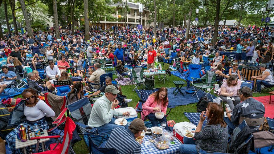 Enjoy picnics on the lawn at Ravinia Festival.