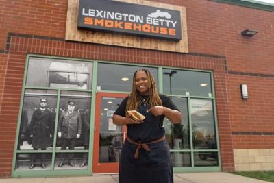 Chef_Pitmaster Dominique Leach outside her restaurant Lexington Betty’s Smokehouse_Photo Courtesy GAZ Creative Agency