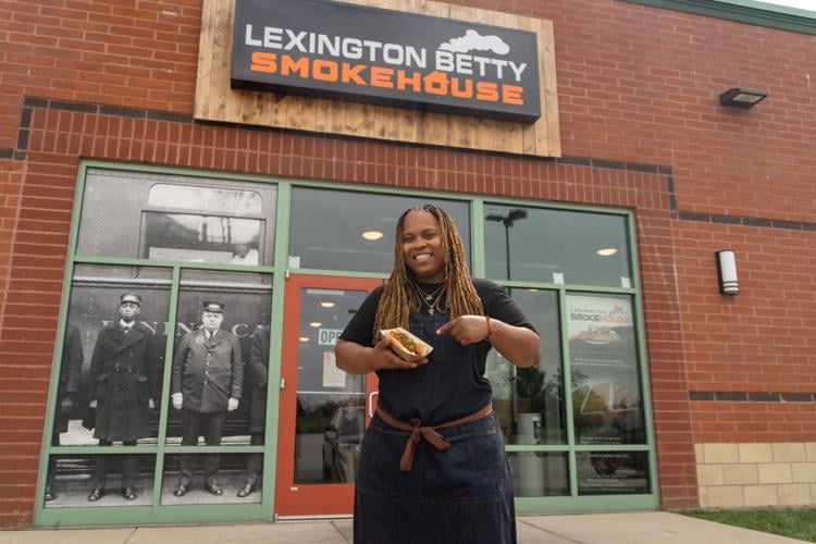 Chef_Pitmaster Dominique Leach outside her restaurant Lexington Betty’s Smokehouse_Photo Courtesy GAZ Creative Agency