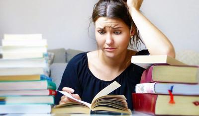 stressed student