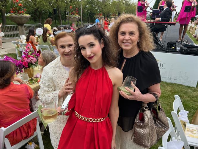 HCRF board member Kristine Farra (L) with daughter and friend. (Photo | Candace Jordan)