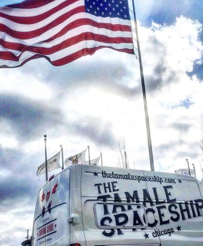 The Tamale Spaceship, one of the city's oldest food trucks.