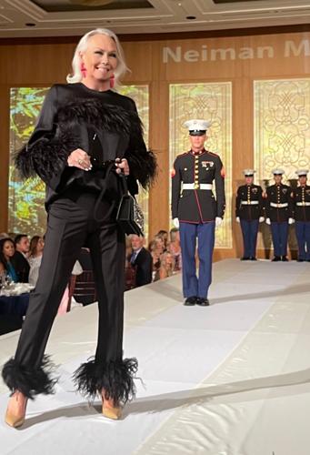 'Candid' Candace Jordan, wearing LaPointe from Neiman Marcus Michigan Avenue, in the SC DOT finale with the U.S. Marines.