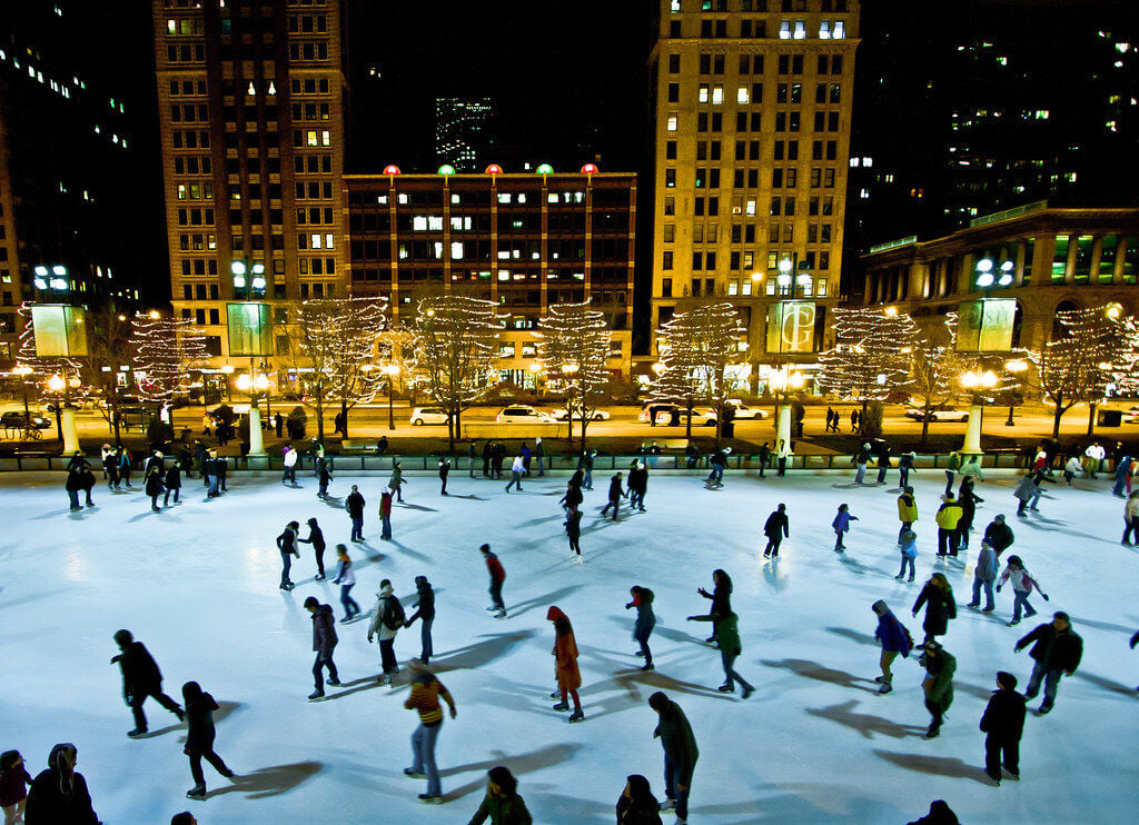 millennium park ice skating