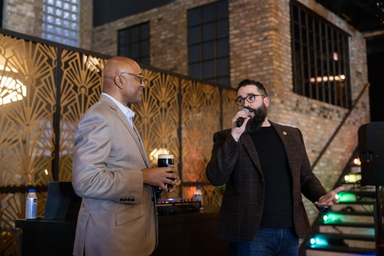 Rodney Williams, president of Diageo Beer Company, and Ryan Wagner, head of marketing and community partnerships and Guinness National Brand Ambassador.
