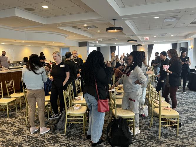 Guests Participating in an Interactive Meet-and-Greet