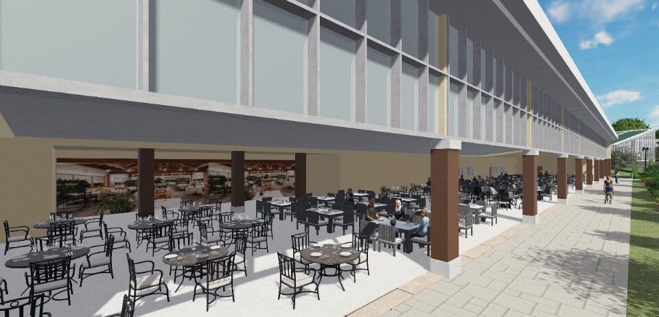 Rendering of the first restaurant on the grounds of Castel Gandolfo, the 400-year-old summer home of popes. Presented by Chefs Art Smith and Phil Stefani in conjunction with the Vatican. (Art Smith photo)
