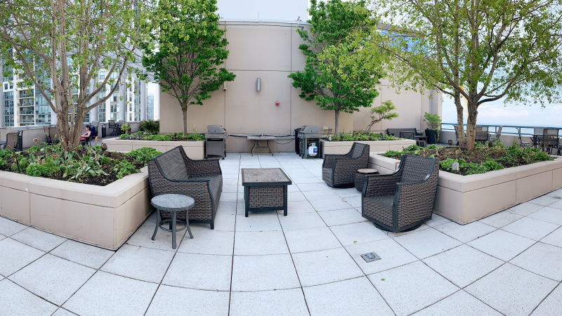 The rooftop of The Lancaster