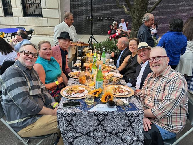 Sally Jo Pfaff table at Evening on Astor.