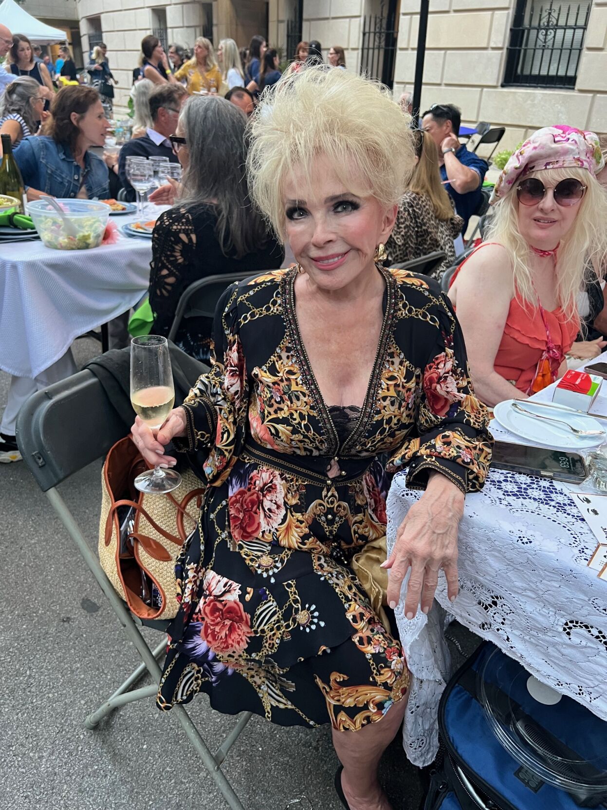 Table host Sherrill Bodine.