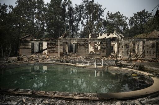 Houses in villages near the Atlantic coast in France, such as La Porge, have been gutted