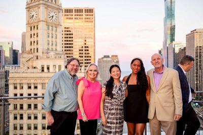 Chicago Star Team Bob Oswald, Candace Jordan, Elaine Hyde, Ashlea Hearn and Jon Cohn. (Photo by Juan Alvarado)