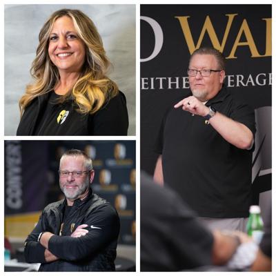 CEO Warrior Master Advisors Sandy Papavero, Kevin Hill and Jason Noel, clockwise from top right, are teaching new mindset and recruiting classes as part of the company’s new schedule.